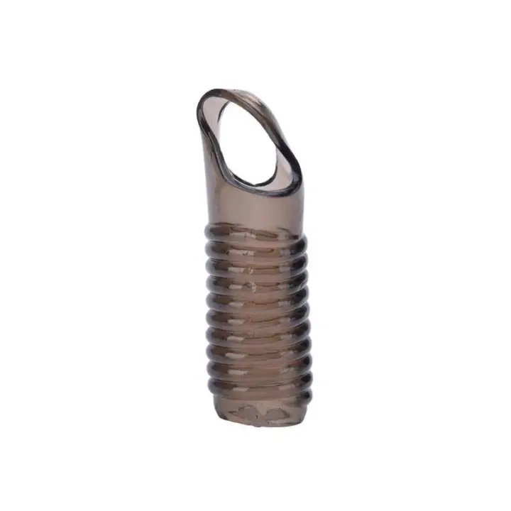 Juguetes sexuales reutilizables para hombres, Juguetes sexuales de tiempo para hombres, condones de silicona de castidad, funda de anillo de extensión - 1