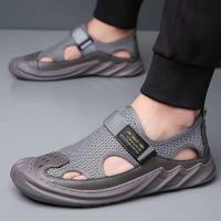 Nuevos zapatos informales al aire libre para hombre transpirables de malla de verano más vendidos con material superior antideslizante - details 7