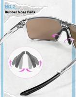 Kapvoe-gafas de sol polarizadas plegables, lentes de ciclismo multicolores portátiles, UV400, ligeras, para correr, senderismo y béisbol - details 11