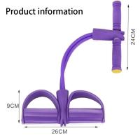 Dispositivo De Entrenamiento Con Cuerda Elástica De 4 Resistencias Para Gimnasio Doméstico Bandas De Resistencia Abdominal Equipo De Fitness Para Mujeres Ejercicio Completo - details 1