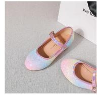 Zapatos de cuero de tacón alto de princesa para niñas, zapatos de boda de primavera y otoño, lentejuelas brillantes, zapatos individuales de baile para niños, moda - details 9