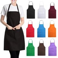 Delantal de cocina ajustable unisex Color sólido, perfecto para hogar, cocina, barbacoa, peluquería - details 2