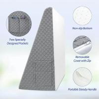 Almohada de cuña para dormir, reflujo ácido después de la cirugía, almohada elevada triangular para cabecera, dormitorio, oficina, espuma de capa de aire - details 2