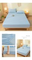 Bonenjoy-sábanas ajustadas, Funda de colchón de Color sólido, funda de cama elástica, ropa de cama para adultos y niños, Sábana bajera suave (sin funda de almohada) - details 19
