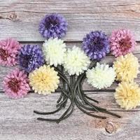 Rosa a juego para jarrón de plástico de vidrio