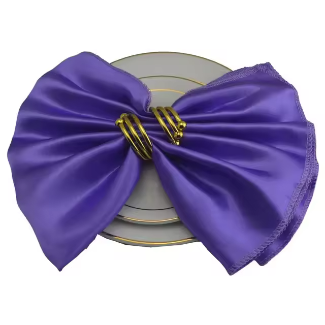 Servilletas de Satén 50pcs Ideal para Bodas, Cenas, Peluquerías Decoración de Mesa Elegante - 1