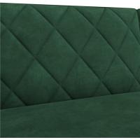Sofá Plegable Moderno 2 Plazas 159x75.5x73 cm Respaldos Ajustables en 3 Niveles Tela Verde - details 8