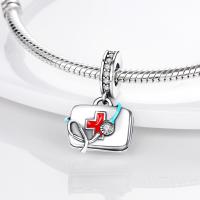 -Colgante de Kit de primeros auxilios para mujer y niña, de Plata de Ley 925, se adapta a la Pulsera Original, regalo - details 2