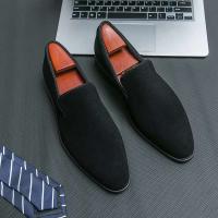2024 zapatos puntiagudos ocasionales del negocio de los hombres del cuero del ante de la oficina del nuevo producto Chaussures Homme Cuir - details 4