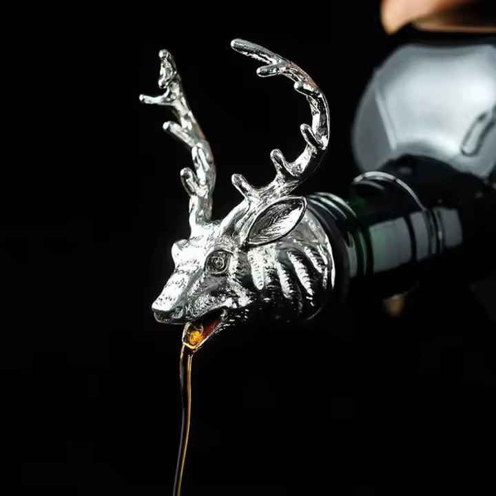 Aireadores de aleación y silicona, vertedores tubulares, tapones de elefante, botellas, botellas de vino - 1