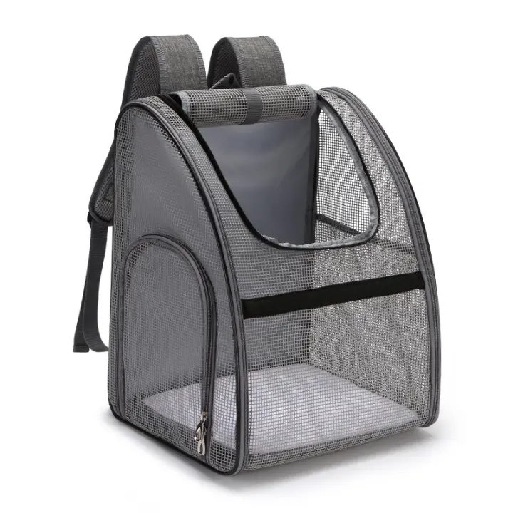 Mochila De Transporte para mascotas, bolsa transpirable de doble hombro para gato - 1