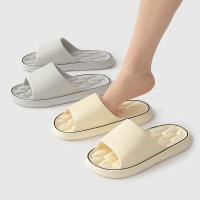 Zapatillas de baño de las mujeres de verano interior antideslizante pisando mierda de fondo suave hogar hogar rombo masaje zapatillas frescas de los hombres al por mayor - details 1
