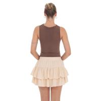 Nueva Falda Culotte Pastel Dulce Anti-Luz con Cintura Elástica y Cordón para Mujer, Verano 2025 - details 2
