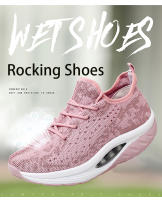 Zapatos deportivos de marca para mujer, zapatos de suela gruesa, zapatos de plataforma con tejido volador, zapatos tonificadores para mujer, zapatillas de deporte con cuña, zapatos con balancín transpirables - details 2