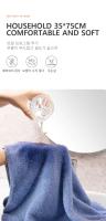 Toalla de algodón para baño, toalla facial fuerte, absorbente, suave, sin caída, caja engrosada para adultos, dos paquetes - details 5