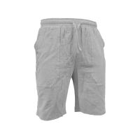 Verano Hombres Color Sólido Cinco Puntos Casual Pantalones Cortos Cordón Transpirable Pantalones de Playa Algodón Lino Pantalones Cortos Deportivos - details 13