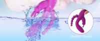 Vibrador de Punto G de Conejo 3 en 1 Estimulador de Clítoris Anal Dildo de Doble Penetración para Mujeres 18+ Juguetes Sensuales de Salud - details 5