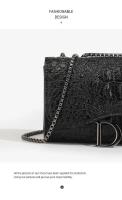 Bolso pequeño 2025, cadena nueva, bandolera, popular, pequeño, cuadrado, de un solo hombro, para mujer, mochila de lujo de alta gama - details 2