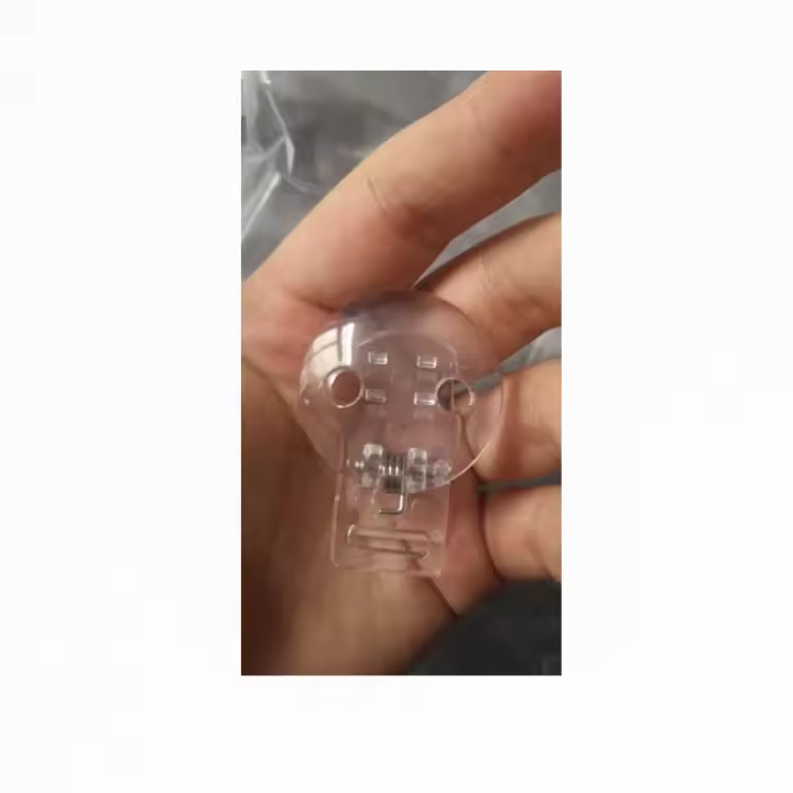 Abrazadera de Chupete Redonda de Plástico para Bebé 100 Piezas Accesorios de Juguete para Dentición Cadena de Muñeca DIY Unisex Recomendado para 4 meses + Silicona Estilo Sólido Libre de Nitrosamina Hecho en China - 1