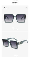 Toyear-gafas de sol cuadradas de diseñador de marca clásica para mujer, lentes de sol de tendencia, moda Vintage, lujo, diamante, Marco grande, UV400, 2023 - details 8