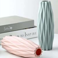 ETA casera de cerámica de imitación blanca, jarrón de plástico, decoración moderna de mesa de comedor para sala de estar - details 2