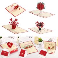 Tarjeta de Amor 3D Pop Up Greeting de San Valentín Cumpleaños Aniversario para Parejas - details 0