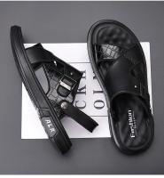 Sandalias de Verano para Hombres Suelas Gruesas, Estilo Casual, Zapatillas de Playa de Cuero Antideslizante, Doble Propósito - details 15