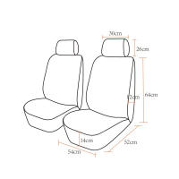 Cubierta de Asiento de Malla Universal Juego de Accesorios de Coche para Interiores Compatible con Airbag y Cierre de Cremallera para la Mayoría de los Coches SUV Track Van Unisex - details 8