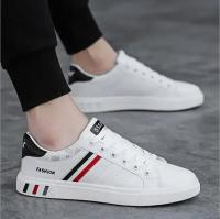 Zapatillas de deporte de moda para hombre, zapatos vulcanizados, planos y gruesos, cómodos, con plataforma para primavera y otoño, zapatos deportivos informales blancos - details 9