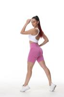 Nuevos pantalones cortos deportivos de cintura alta sin costuras con forma de sonrisa para mujer, pantalones cortos de entrenamiento de Yoga con realce, pantalones cortos sexys para correr y Fitness - details 35