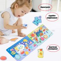 Libro ocupado de 3 años para niños pequeños, tablero Montessori, libro de pegatinas, lógica, habilidad para la vida, aprendizaje, juego a juego - details 3
