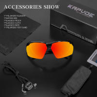 Gafas de Ciclismo Polarizadas KAPVOE Gafas de Sol Deportivas con Lentes Ajustables para Hombres y Mujeres Marco de Plástico UV Protectivo Marca China - details 6