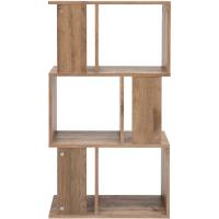 Estantería decorativa/estantes flotantes/Estantería de madera/Estantería con 4 estantes, oficina,modular, sala de estar, biblioteca - Display Shelf SRK-W3 - Marrón ceniza - details 3