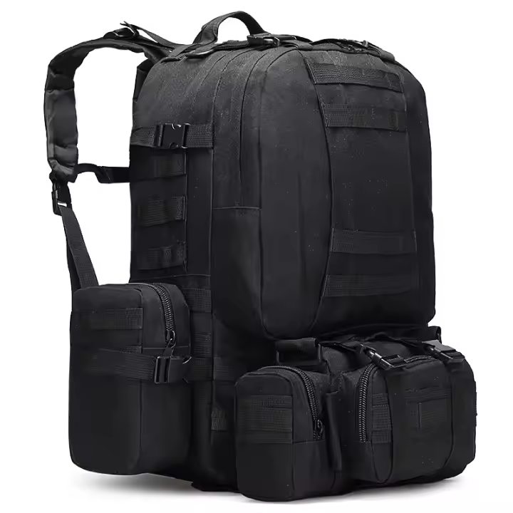 Mochila táctica de 55L 4 en 1 Impermeable, Para hombre, Ideal para senderismo y escalada - 1