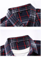 Camisa de Verano Casual para Hombres Cuello Cuadrado, Camisa de Oficina con Estilo, Moda de Piso, Talla 7XL - details 19