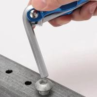 Llave hexagonal plegable portátil con mango de Metal, destornillador 8 en 1, llave Hexagonal Torx, llave hexagonal multifuncional - details 12