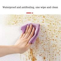 Papel tapiz aislante autoadhesivo a prueba de moho, resistente al agua, 3D, pegatinas de pared de renovación de Color liso - details 5