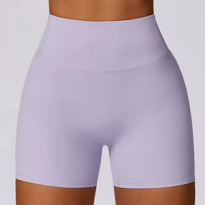 Pantalones Cortos de Yoga para Mujeres Fitness Running Ciclismo Pantalones Deportivos Transpirables Cintura Alta Entrenamiento Gimnasio Push Up Leggings de Nylon - 1