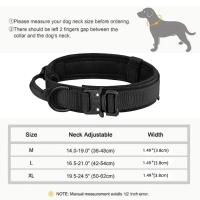 Collar táctico para perros al aire libre Correa de metal transpirable Ideal para perros medios y grandes Suministros para mascotas - details 0