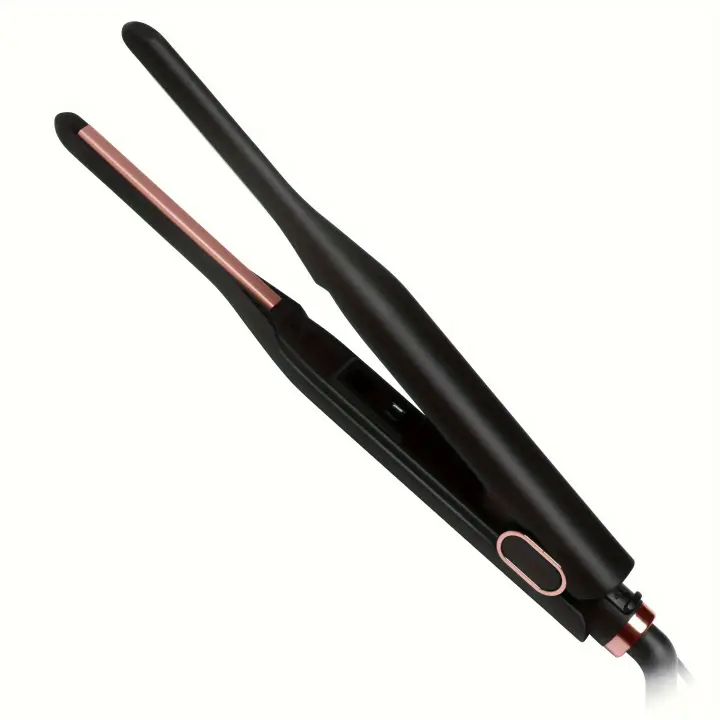 Plancha de pelo cerámica 2 en 1 para alisar y rizar - Anti-escaldadura, acabado suave, 220-240V estándar de enchufe europeo, - 1