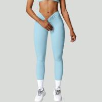 Pantalones de Yoga de cintura alta para mujer, pantalones para correr y Fitness, ropa externa, adelgazamiento, levantamiento de cadera, pantalones deportivos ajustados para ejercicio - details 2