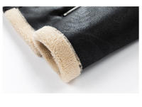 Abrigos gruesos de lana para hombre, chaquetas cómodas sencillas de Color sólido, con cuello vuelto, a la moda, novedad de invierno, 2024 - details 11