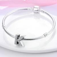 LAZA-abalorio de plata de ley 925 con 26 letras del alfabeto, abalorio de A-Z con nombre, compatible con Pulsera Original, collar, colgante, regalo de joyería - details 62