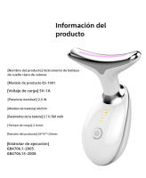 Masajeador de belleza, Instrumento de limpieza con luz en color, Lifting facial de Microcorriente y Reafirmante - details 8
