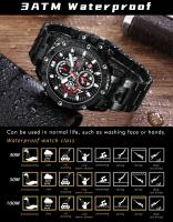 Reloj de cuarzo de negocios para hombre: reloj de pulsera de acero inoxidable resistente al agua para uso diario y en la oficina AliExpress Trending Pick - details 7