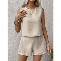Conjunto de Verano 2025 para Mujer Top Sin Mangas y Shorts Cortos Estilo Casual y Deportivo - details 4
