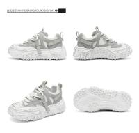 Hombres 2025 primavera y verano nueva malla de moda transpirable deportes ligeros suela suave papá popular versátil zapatos casuales. - details 23