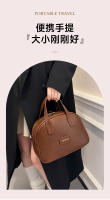 Bolsa de maquillaje Vintage de cuero encerado para mujer, gran capacidad, moderna, de alta gama, bolsa de almacenamiento portátil para el cuidado de la piel, novedad de 2025 - details 10
