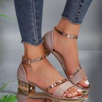Sandalias de tacón bajo de verano para mujer, zapatos de moda. - details 3