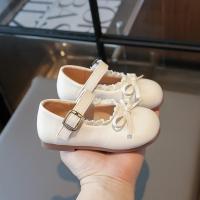 Zapatos de cuero para niños, nuevos zapatos planos para niñas de primavera y otoño con lazo, zapatos informales versátiles de moda de princesa para niños, suela blanda - details 8